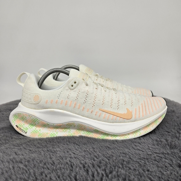 Nike ReactX Infinity Run 4 Sail Crimson Tint Women's Running Shoes Size 10 - Picture 3 of 8